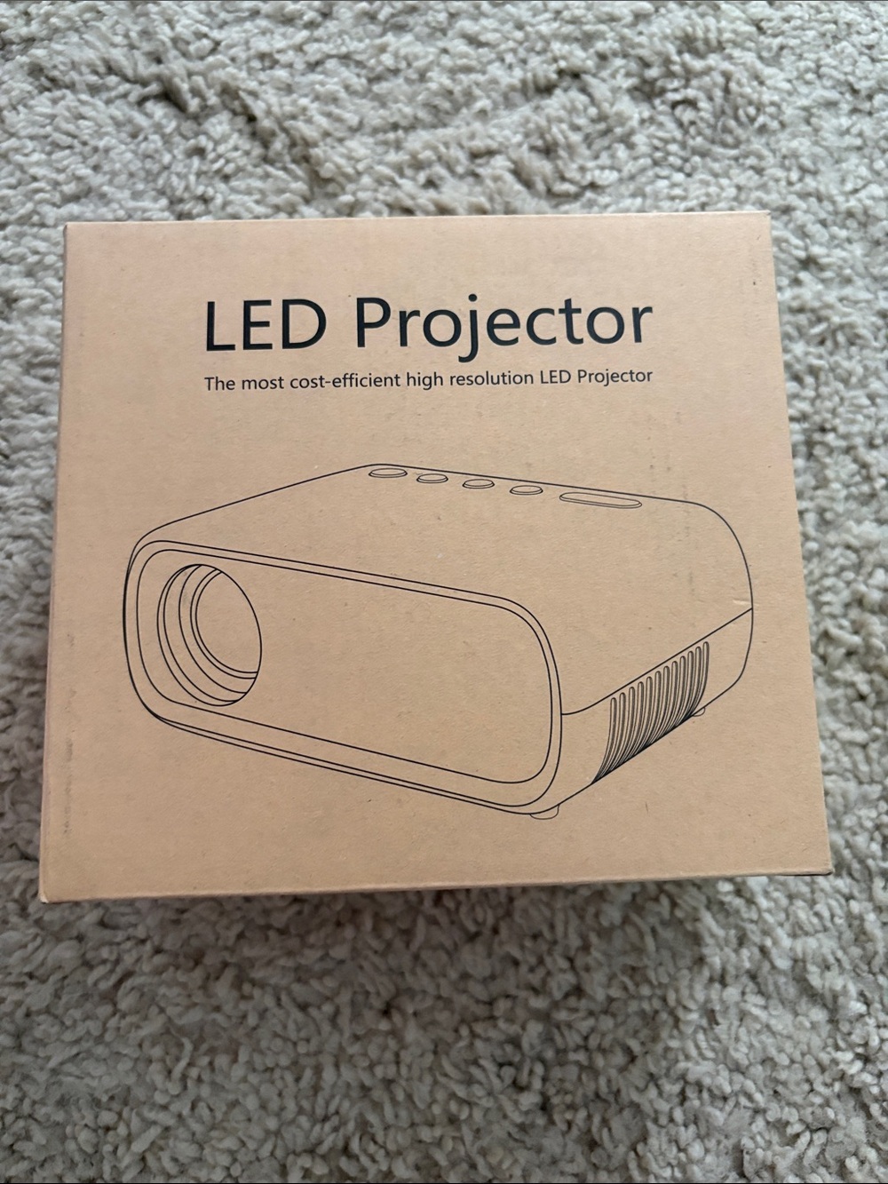LED Projector - Tan Retail Box